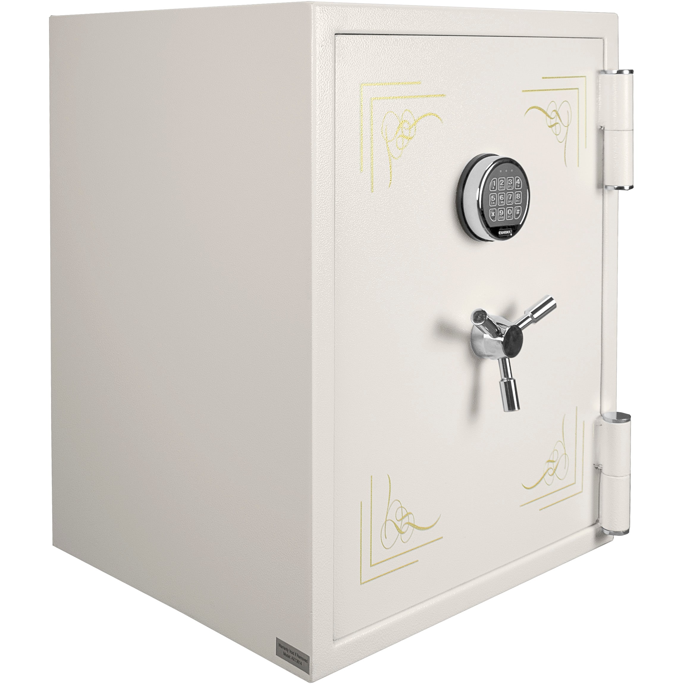 2.75 Cubic Ft Keypad Fireproof Jewelry Safe, White
