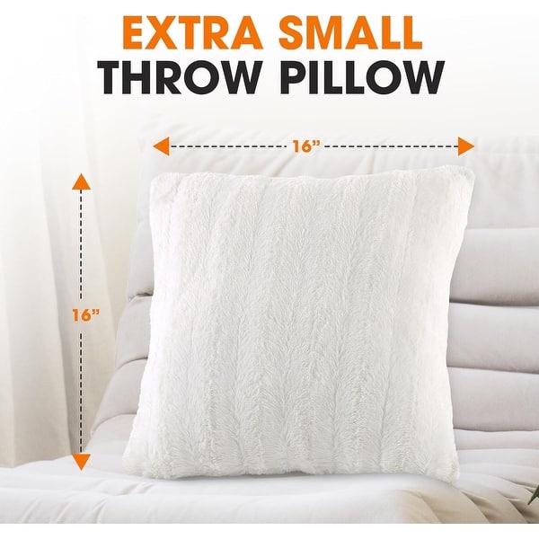 dimension image slide 31 of 59, Cheer Collection Decorative Throw Pillows for Couch & Bed (Set of 2)