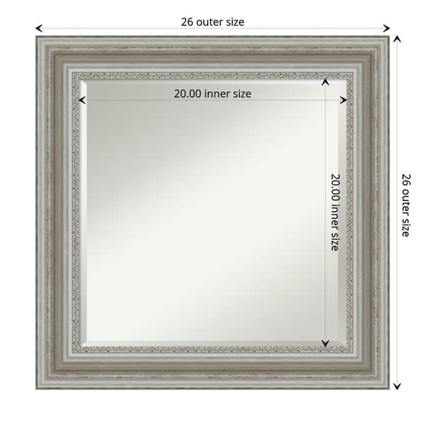 Beveled Bathroom Wall Mirror Parlor Silver Frame Bed Bath & Beyond 28480145