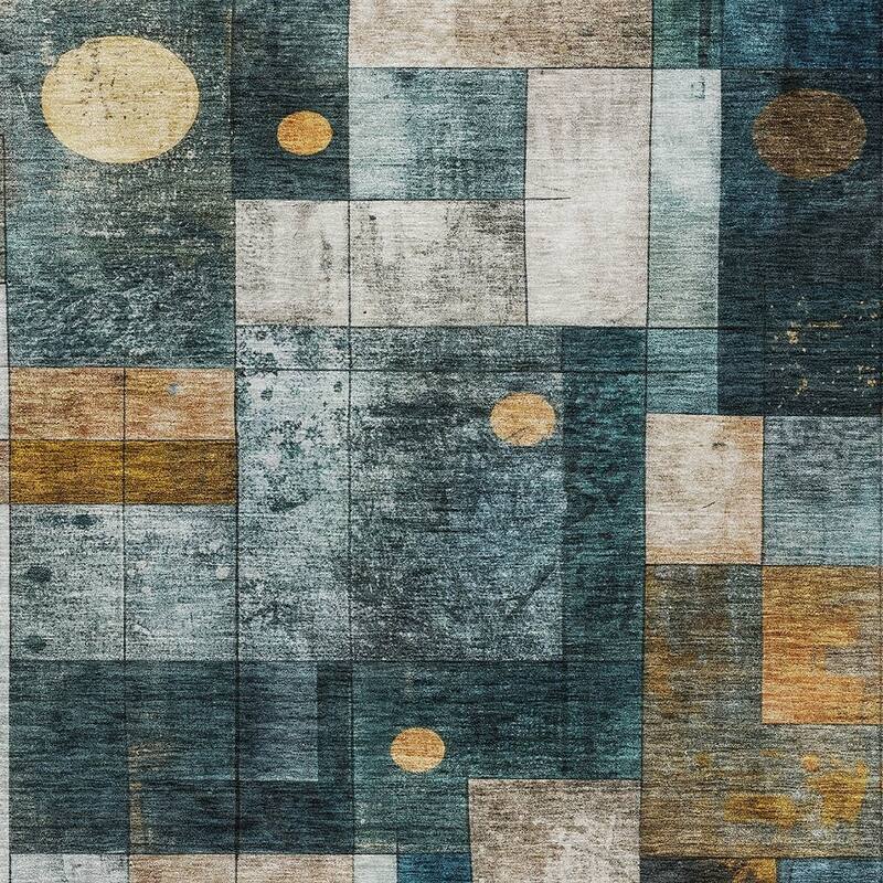 HomeRoots Geometric Transitional Rectangle Outdoor Rug
