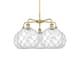 Option Brushed Brass / Clear Glass with White Rope