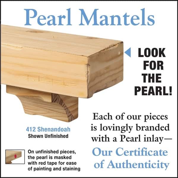 Shop 48 Light Brown The Shenandoah Shelf Or Mantel Shelf