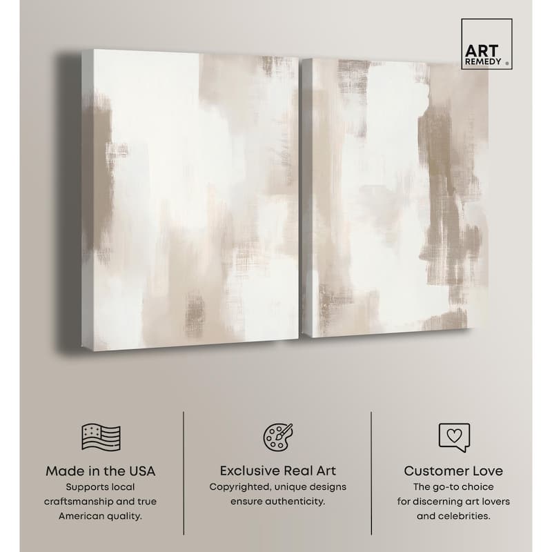 Winter Mist II Canvas Set of 2 by Art Remedy, Gallery Wrapped