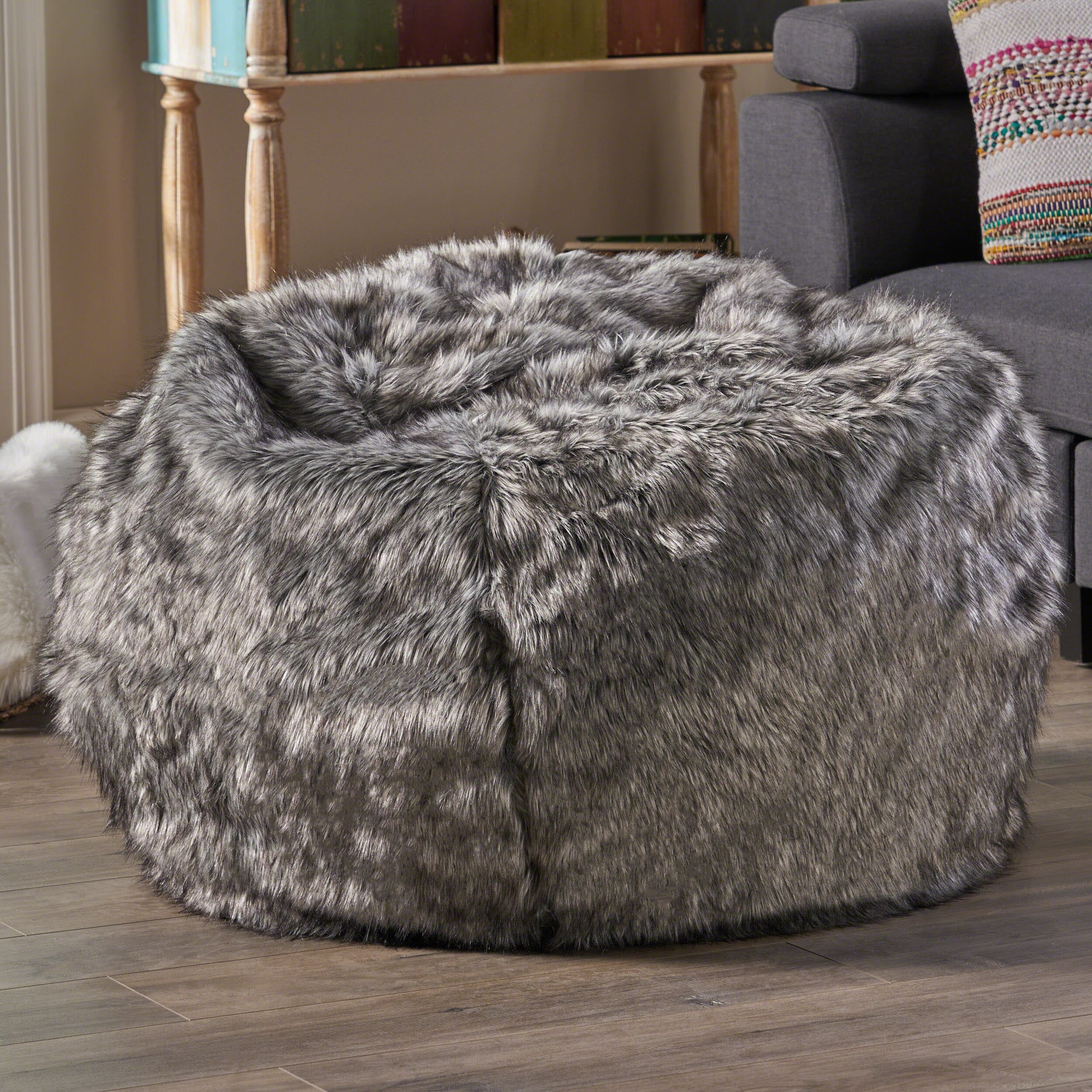 Lachlan Furry Bean Bag - Christopher Knight Home : Target