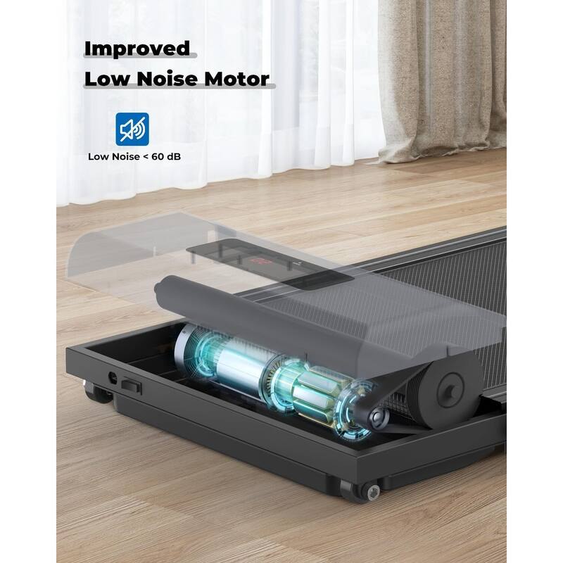Under Desk Treadmills Low Noise Walking Pad, Lightweight Portable with Remote Control LED Display