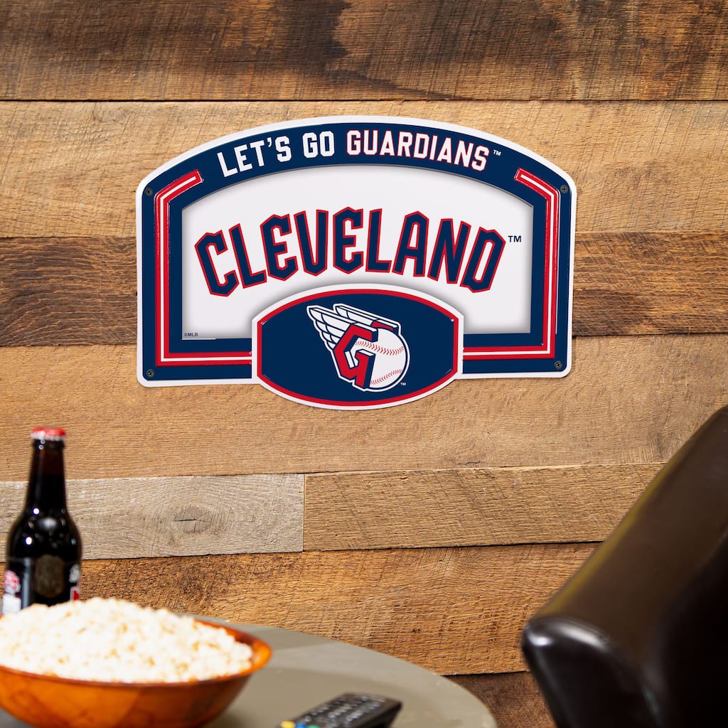 Cleveland Guardians Embossed Steel Wall Sign, 11" x 17"