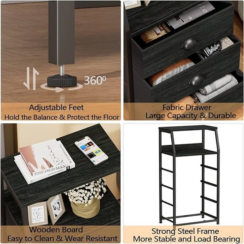 Tall 4 Drawers Night Stands