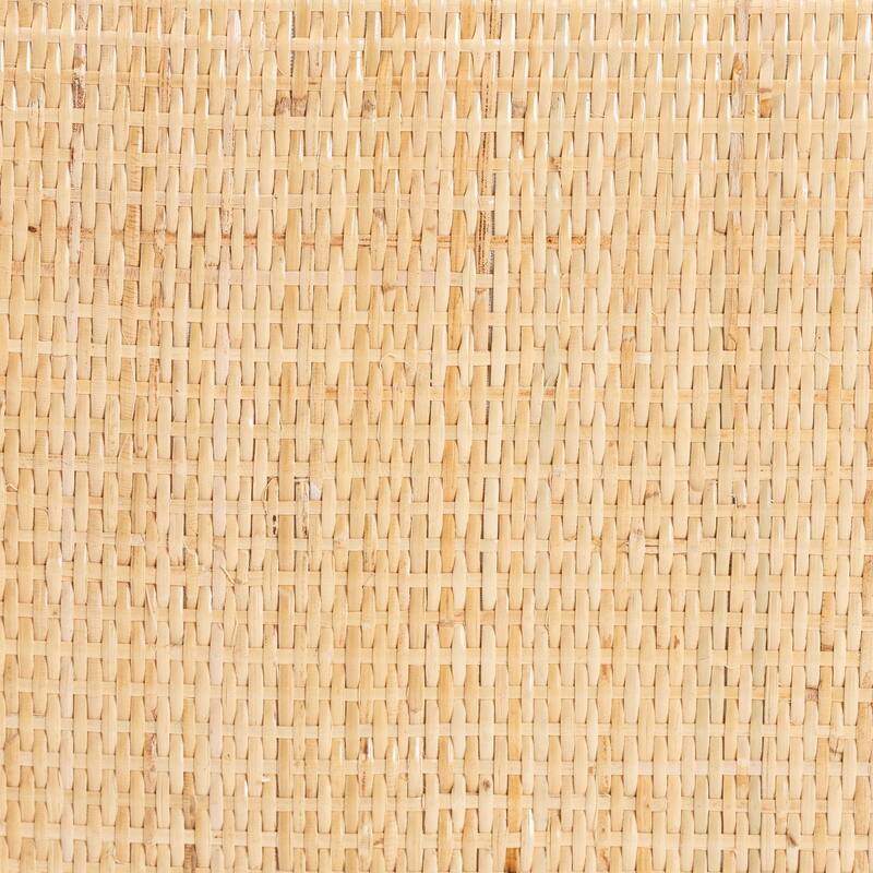 Belen Marbled Tortoise Natural Rattan Bench - Handwoven Wicker Seating, Coastal and Tropical Accent Furniture