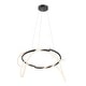 preview thumbnail 23 of 24, Nuvola 25" Contemporary Minimalist 360 Adjustable Silicone Neon Rope Dimmable Integrated LED Chandelier, by JONATHAN Y