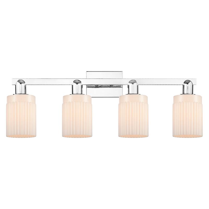 Innovations Lighting 716-4W-11-32 Hadley Vanity Hadley 4 Light 32" - Polished Chrome / Matte White