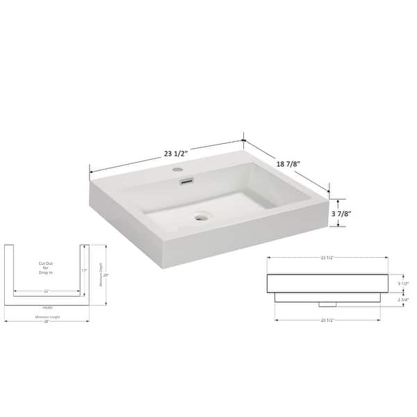 Shop Aquamoon Venice Bathroom Vessel Sink White On Sale Overstock 29238332