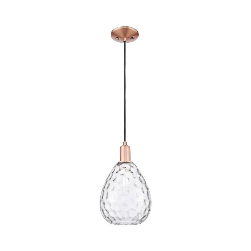Innovations Lighting Endless Possibilities Arcadia - Waverly - 1 Light 8" Cord Hung Mini Pendant - Antique Copper