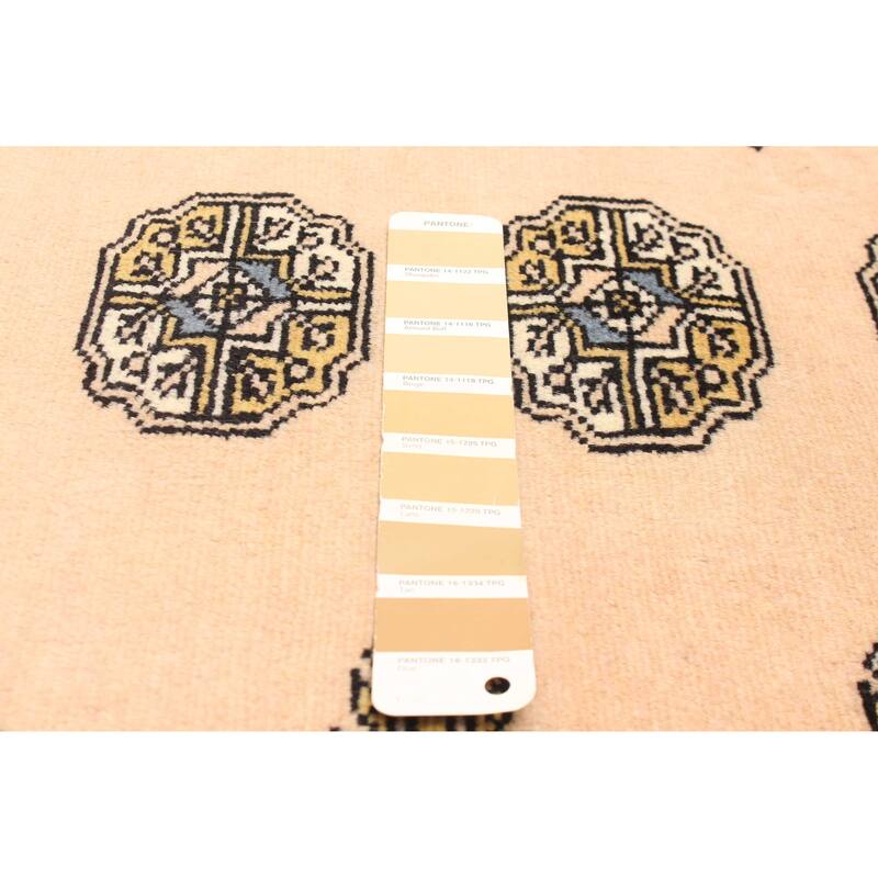 ECARPETGALLERY Hand-knotted Finest Peshawar Bokhara Beige Wool Rug - 2'7 x 4'2