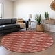 preview thumbnail 114 of 143, Premium Washable Super Soft Geo Diamonds Mayfield Rug Red - 8' x 8'