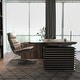 preview thumbnail 13 of 34, L-Shaped Executive Desk Adjustable Height with Universal Charging Ports Drawers and Cable Management