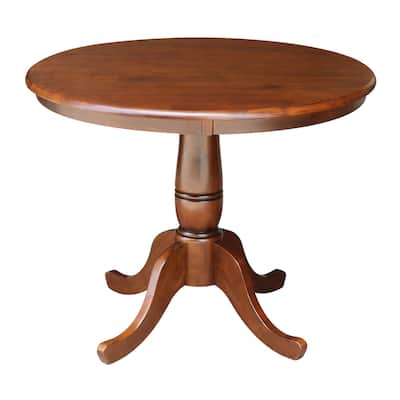 Copper Grove Karl 36-inch Round Top Pedestal Table - 29.1"H
