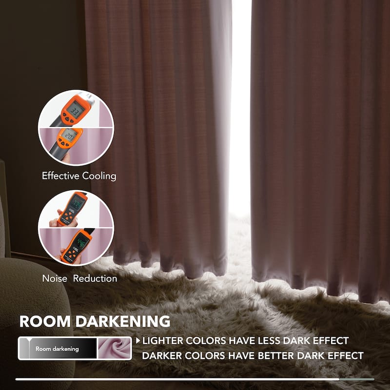 Deconovo Back Tab Blackout Curtains (2 Panel)