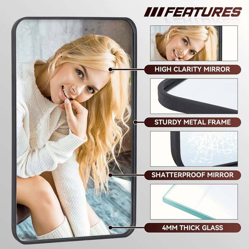 22 "x30" Rectangular Bathroom Wall Mirror