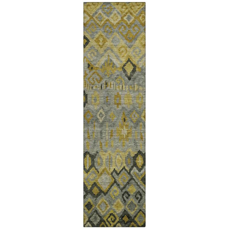 Machine Washable Indoor/ Outdoor Boho Moroccan Chantille Rug