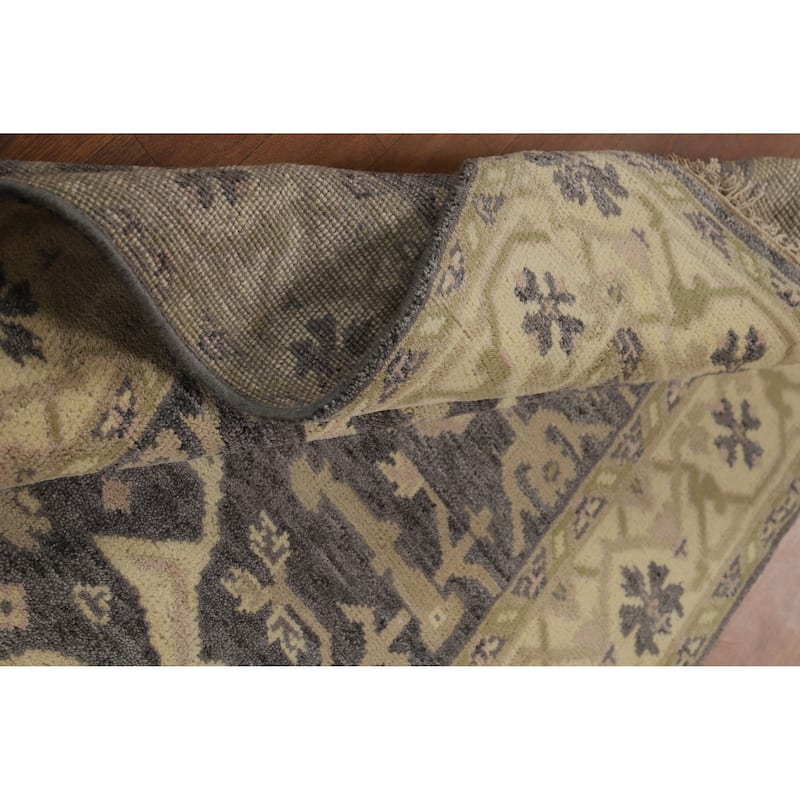 Gray Oushak Oriental Accent Rug Hand-Knotted Wool Carpet - 4'2"x 5'10"