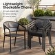 preview thumbnail 12 of 28, 9/11/13-Piece Patio Dining Set Outdoor All-Weather Aluminum Dining Table and Woven Twist Wicker Stackable Chairs