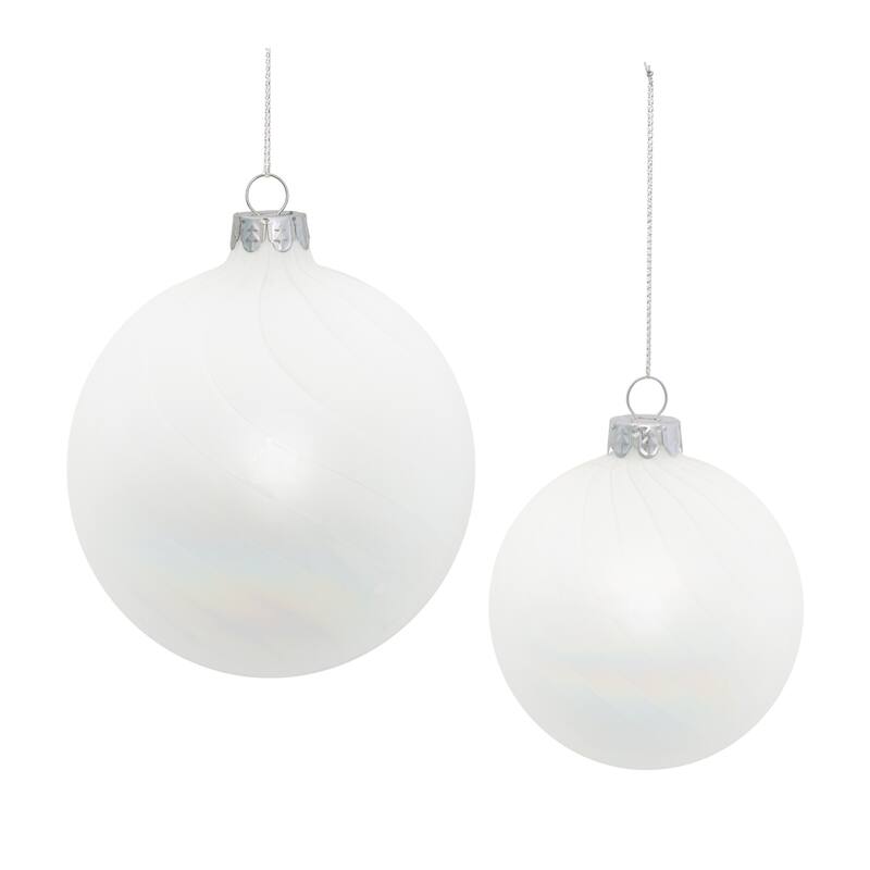 Iridescent Glass Ball Ornament (Set of 12) - N/A