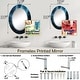 preview thumbnail 9 of 13, Designart "Ethereal Lightning V" Nautical & Beach Modern Wall Mirror