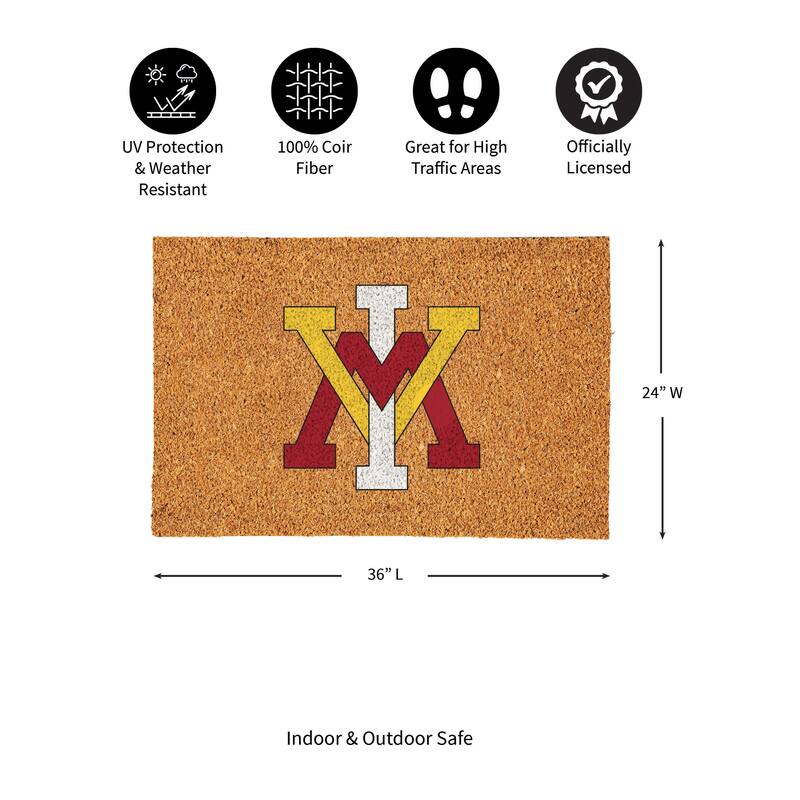 Virginia Military Institute Full Color Indoor/Outdoor Coir Mat
