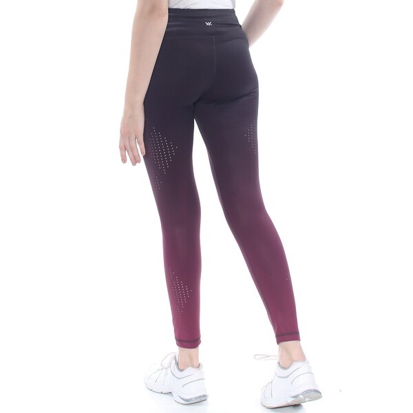 burgundy leggings womens