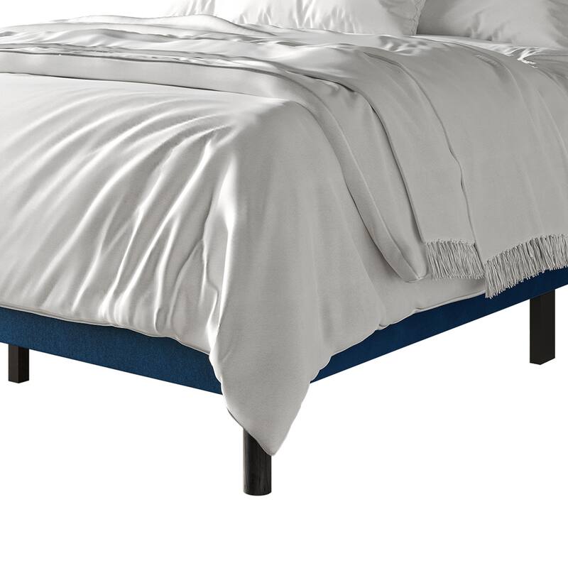 CraftPorch Minimalist Velvet Upholstered Bed