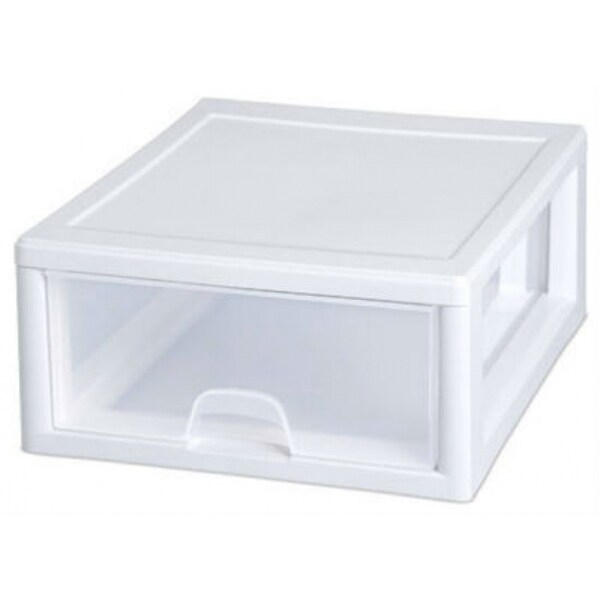 Shop Sterilite 23018006 Stacking Drawer White 16 Qt Ships To