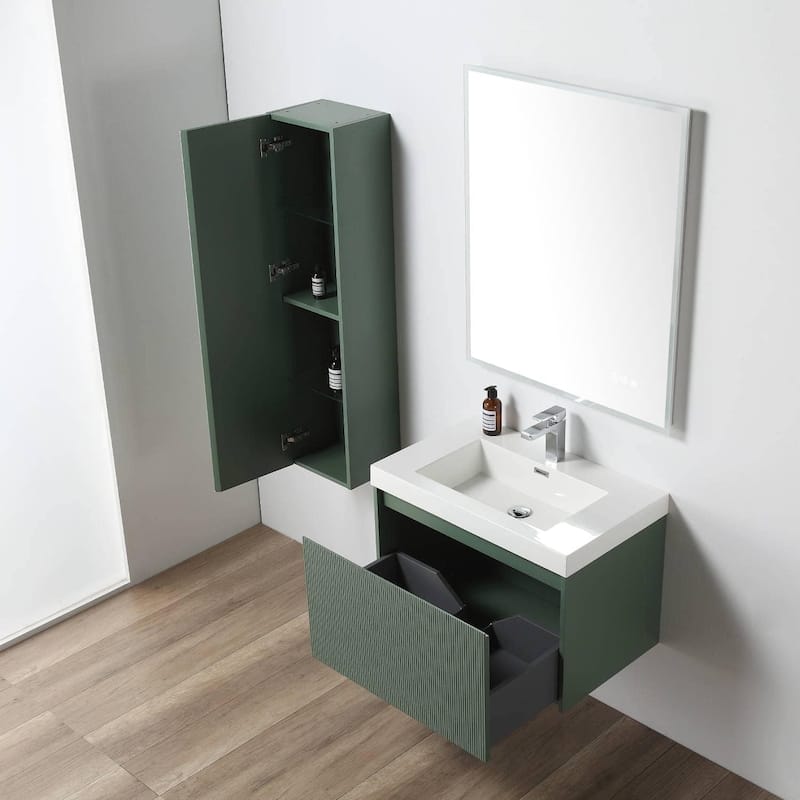 Blossom Positano 30" Floating Vanity with Sink & Side Cabinet