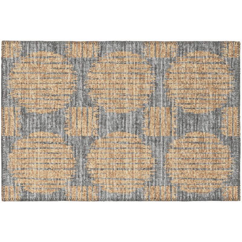 Indoor/ Outdoor Yuma Circles Washable Rug