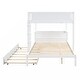 preview thumbnail 34 of 45, Full-Over-Full Bunk Bed with Twin size Trundle, Storage and Desk
