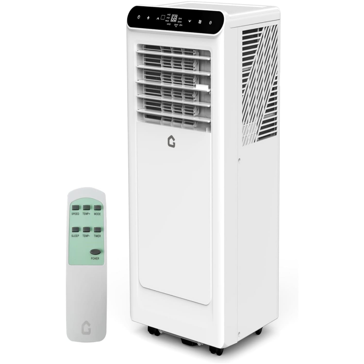 3-in-1 Portable AC, 8,000 BTU & Covers 350 Sq Ft, Quiet Black Unit with Fan Dehumidifier Remote & Auto Swing
