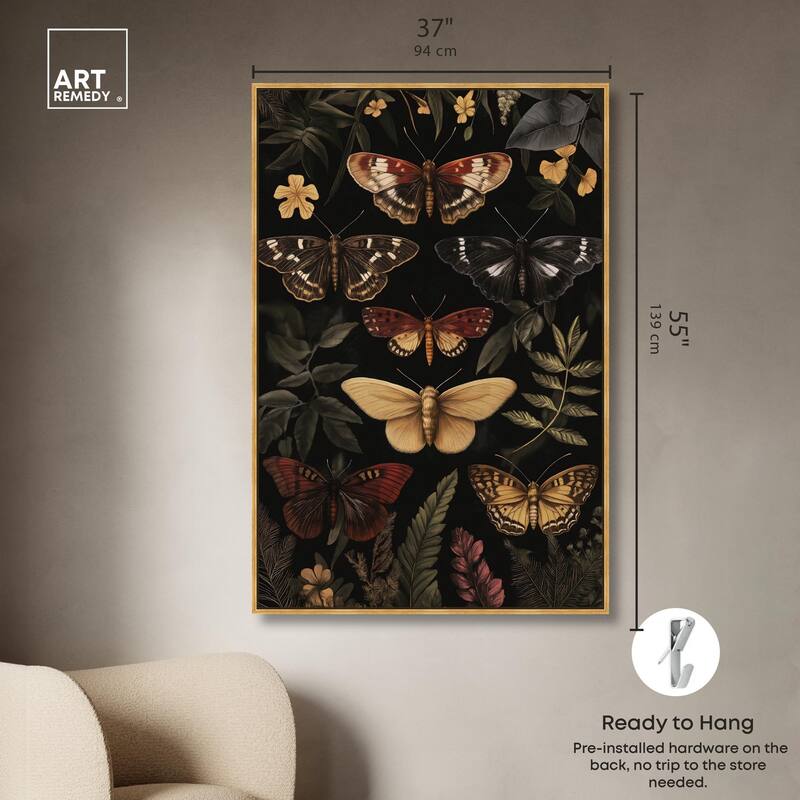 Winged Visitors III Canvas by Art Remedy