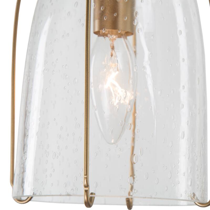 Modern Tulip Glass Island Pendant Light Linear Cluster Chandelier for Dining Room, Entryway