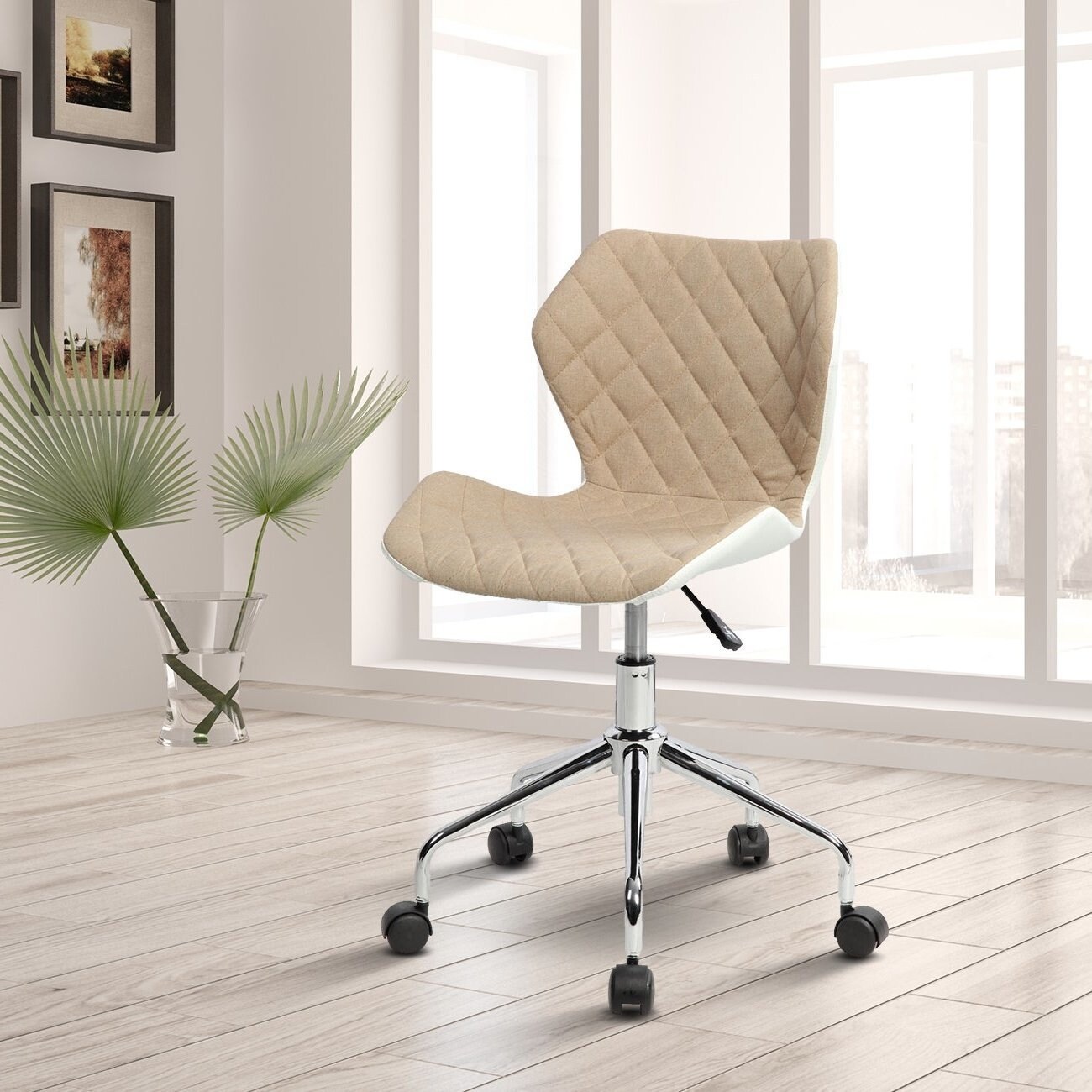 Carson Carrington Losning Adjustable Faux Leather Office Task