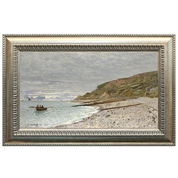 The Pointe of Heve by Claude Monet Oil Painting Silver Frame 29 x 18 Framed Painting. Opens flyout.
