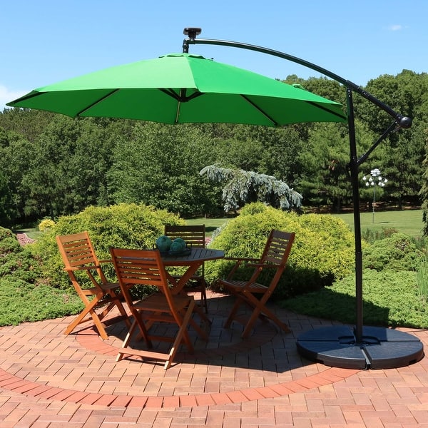 8'x10 patio umbrella Treasure Garden 8x10 Foot Rectangular Crank Lift Auto Tilt Umbrella
