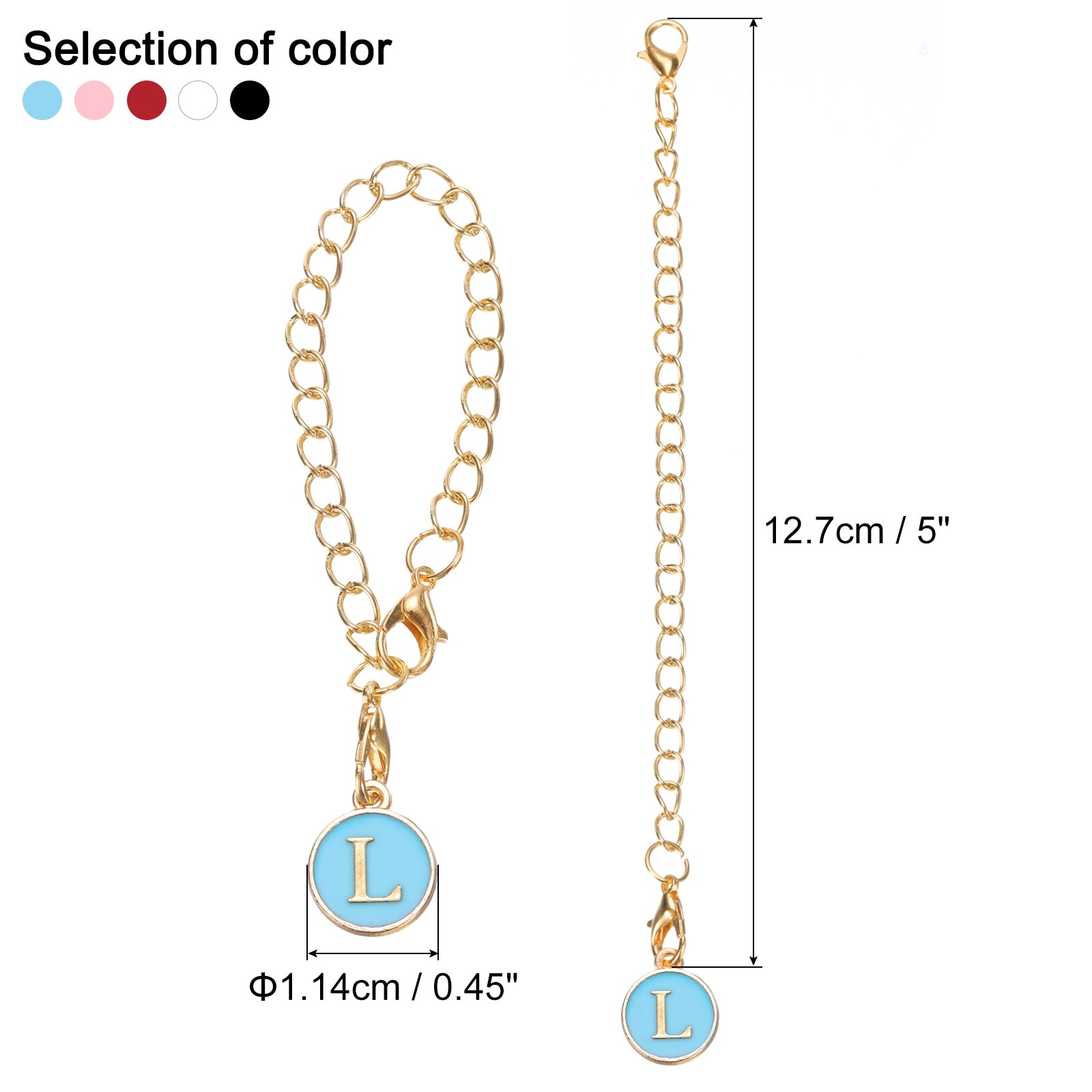 Letter Charm Accessories for Tumblers with Handle, Initial Name ID Personalized Handle Letter Charm