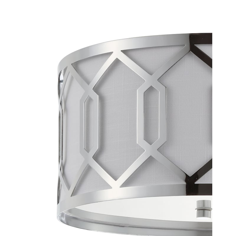 Aria Metal LED Flush Mount, by JONATHAN Y