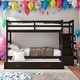 preview thumbnail 38 of 53, Simple Twin Over Twin Bunk Bed With Trundle And Staircase,Storage Drawers Espresso