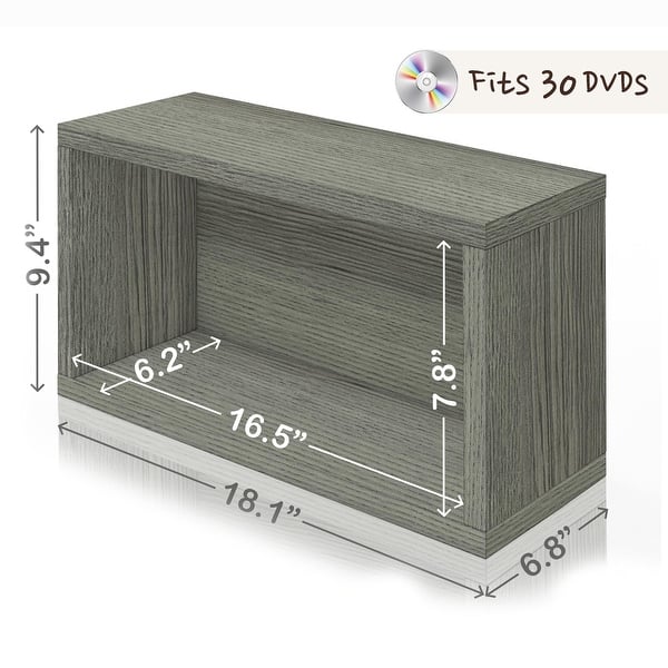 Way Basics Media Storage DVD Rack Stackable Organizer Holds 30 PS5