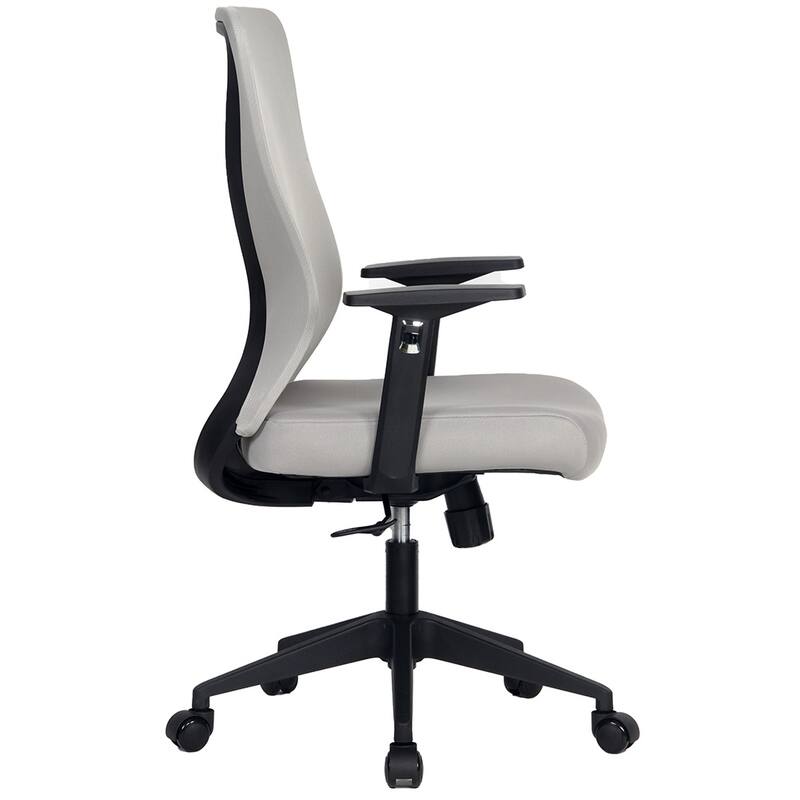 Modern Home Xelo Solo Mid-Back Desk/Office Task Chair, Computer Ergonomic Mesh Back Lumbar Support with Armrests