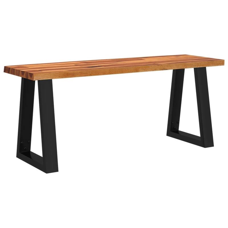 vidaXL Bench with Live Edge 63"/43.3"/55.1" Solid Wood Acacia