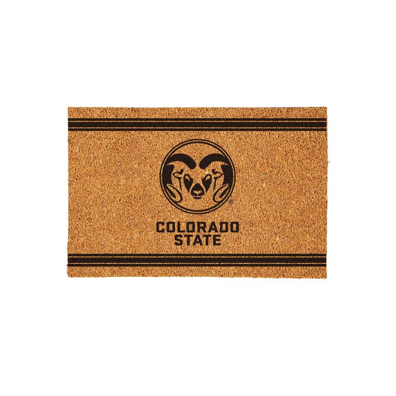 Colorado State University Monochrome Indoor/Outdoor Coir Door Mat