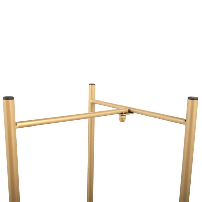 Modern Folding Metal 2-Tier Plant Stand