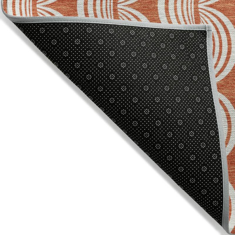 HomeRoots Ogee Transitional Rectangle Outdoor Rug