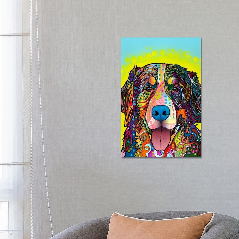 iCanvas "Bernese Mountain Dog" by Dean Russo Canvas Print - 26x18x1.5